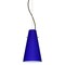 Besa Lighting Cierro Cable Pendant, Cobalt Blue Matte, Bronze Finish, 1x9W LED 1KX-4124CM-LED-BR - alternate 1